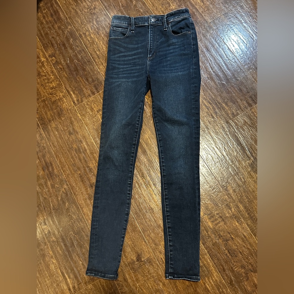 Abercrombie & Fitch Simone High Rise Skinny Denim Jeans Dark Wash Women’s 25